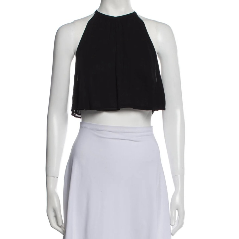 Reformation halterneck crop top lilac
